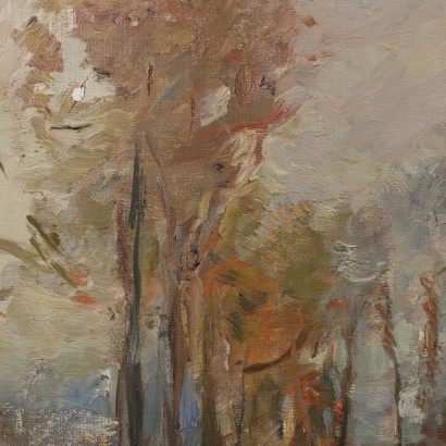 E. Pastorio Öl auf Leinwand Italien XX Jhd