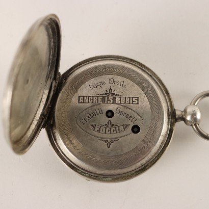 antiquariato, orologio, antiquariato orologio, orologio antico, orologio antico italiano, orologio di antiquariato, orologio neoclassico, orologio del 800, orologio a pendolo, orologio da parete,Orologio da Tasca in Argento