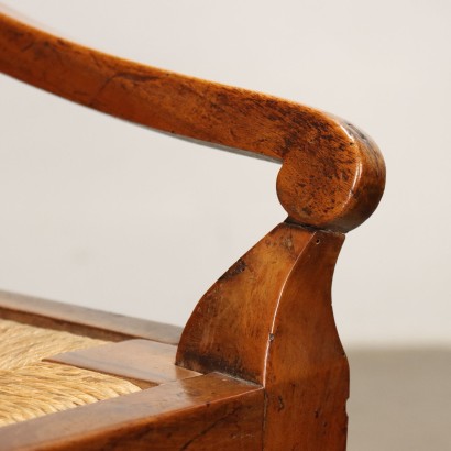 Chair Directoire Walnut Italy XVIII-XIX Century