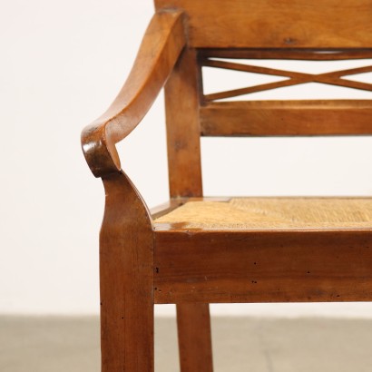 Chair Directoire Walnut Italy XVIII-XIX Century