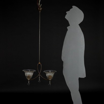 modernariato, modernariato di design, lampadario, lampadario modernariato, lampadario di modernariato, lampadario italiano, lampadario vintage, lampadario anni '60, lampadario design anni 60,Lampada Anni 40-50