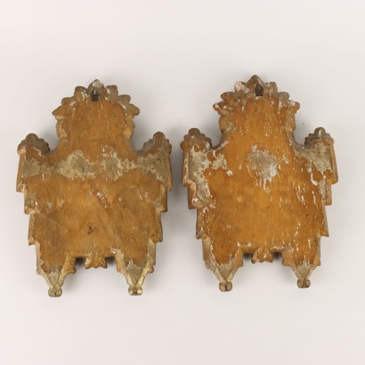 antiquités, objets, objets anciens, objets anciens, objets italiens anciens, objets anciens, objets néoclassiques, objets du XIXe siècle, Paire de Cartaglorie Néoclassique