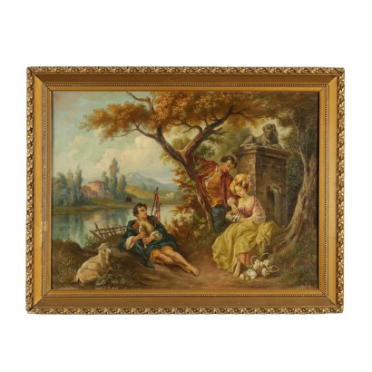 G. Aluffo Oil on Canvas Italy XIX-XX Century