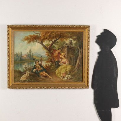 G. Aluffo Oil on Canvas Italy XIX-XX Century