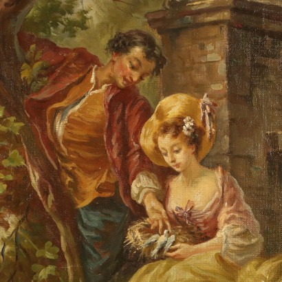 G. Aluffo Oil on Canvas Italy XIX-XX Century