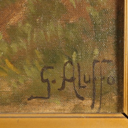 G. Aluffo Oil on Canvas Italy XIX-XX Century