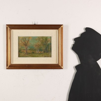 G. Solenghi Öl auf Karton Italien XX Jhd