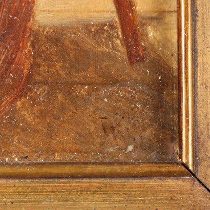 art, art italien, peinture italienne du XIXe siècle,Peinture attribuée à Haynes King,La lettre d'amour,Haynes King,La lettre d'amour,Haynes King
