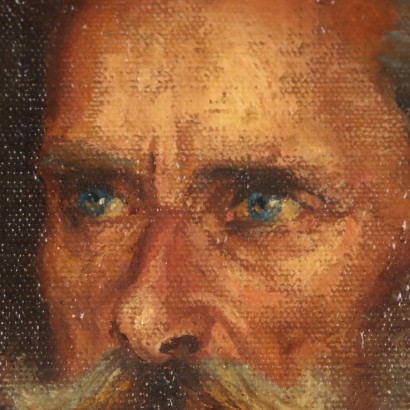 arte, arte italiano, pintura italiana del siglo XX,Pintura de Michele Plumbo,Retrato de Francesco Salvini,Michele Palumbo,Michele Palumbo