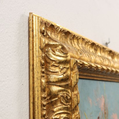 Kunst, italienische Kunst, italienische Malerei des 19. Jahrhunderts, Gemälde von Pierre-Paul Emiot, Mittelmeerblick, Pierre-Paul Emiot, Pierre-Paul Emiot