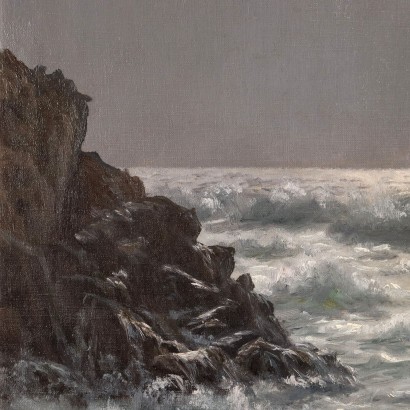 Kunst, italienische Kunst, italienische Malerei des 20. Jahrhunderts, Gemälde von Johannes Hermann Brandt, Marina, Johannes Hermann Brandt, Johannes Hermann Brandt