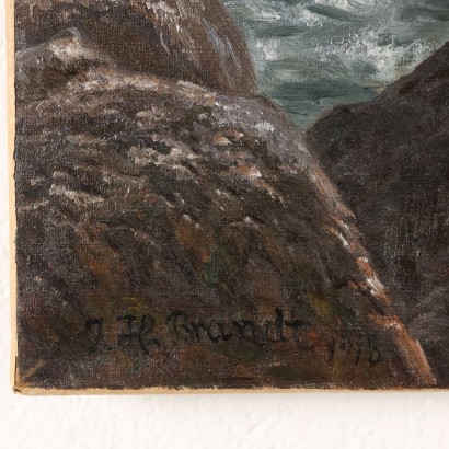 Kunst, italienische Kunst, italienische Malerei des 20. Jahrhunderts, Gemälde von Johannes Hermann Brandt, Marina, Johannes Hermann Brandt, Johannes Hermann Brandt