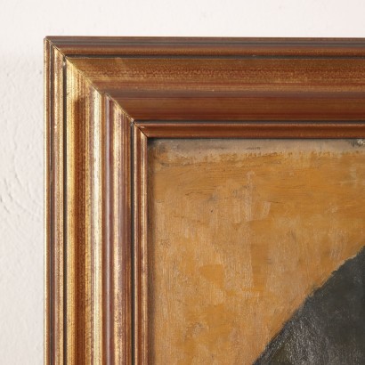 Kunst, italienische Kunst, italienische Malerei des 20. Jahrhunderts, Gemälde mit dem gekreuzigten Christus und Heiligen