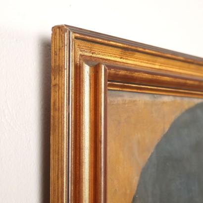 Kunst, italienische Kunst, italienische Malerei des 20. Jahrhunderts, Gemälde mit dem gekreuzigten Christus und Heiligen