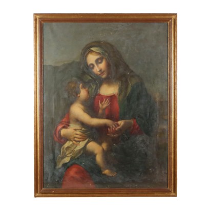 Madonna mit Kind malen