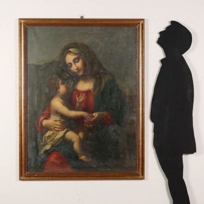 Madonna mit Kind malen