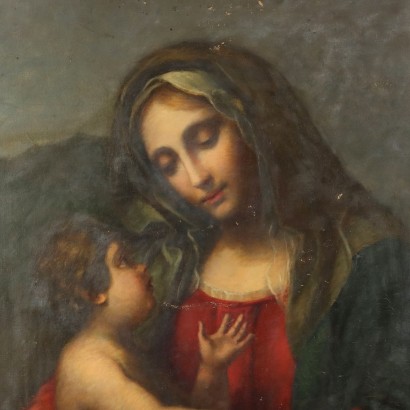 Madonna mit Kind malen