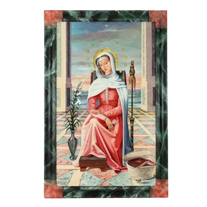 Mater Ammirabile Öl auf Sperrholz Kopie von C. Bartolini Italien 2008