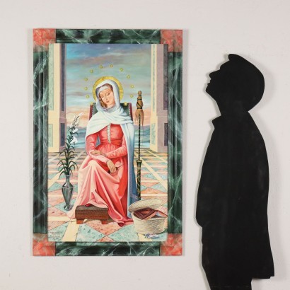 Mater Ammirabile Öl auf Sperrholz Kopie von C. Bartolini Italien 2008