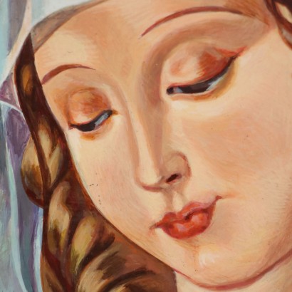 Mater Ammirabile Öl auf Sperrholz Kopie von C. Bartolini Italien 2008