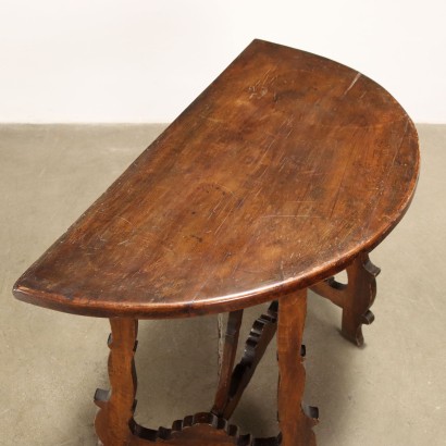 Konsole Demi-Lune Barock Holz Italien XVIII Jhd