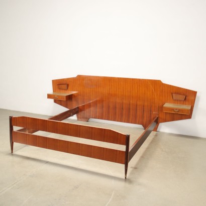 Doppelbett aus Teak Italien der 1950er-60er Jahre