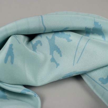 Vintage Krizia Scarf Silk Italy 1980s-1990s