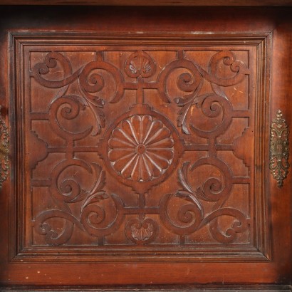 antiquariato, credenza, antiquariato credenza, credenza antica, credenza antica italiana, credenza di antiquariato, credenza neoclassica, credenza del 800,Credenza a Doppio Corpo Neorinascimento