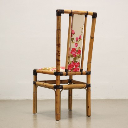 Stühle Design Fabrizio Smania Italien 1980er Jahre Bambus Holz
