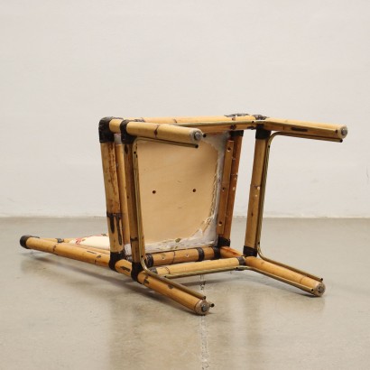 Stühle Design Fabrizio Smania Italien 1980er Jahre Bambus Holz
