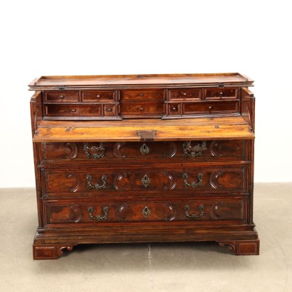 Antike Kommode Barock Walnuss Italien XVII-XVIII Jhd