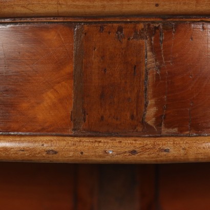 Antiquitäten, Konsole, Konsole Antiquitäten, antike Konsole, antike italienische Konsole, antike Konsole, neoklassizistische Konsole, Konsole aus dem 19. Jahrhundert, Konsole mit halbrunder Marmorplatte
