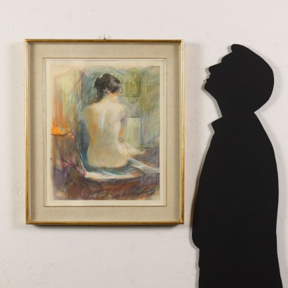 E. Polesello Farbstifte auf Papier Italien XX Jhd