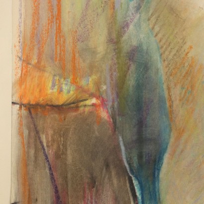 E. Polesello Farbstifte auf Papier Italien XX Jhd