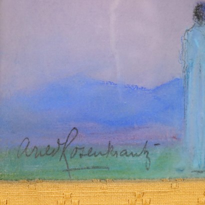 arte, arte italiano, pintura italiana del siglo XIX,Pintura de Arild Rosenkrantz,Vistazo de un templo en ruinas,Arild Rosenkrantz,Arild Rosenkrantz