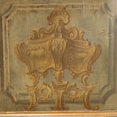 Antiquitäten, Sideboard, Sideboard Antiquitäten, antikes Sideboard, antikes italienisches Sideboard, antikes Sideboard, neoklassizistisches Sideboard, Sideboard aus dem 19. Jahrhundert, großes Sideboard aus lackiertem Holz
