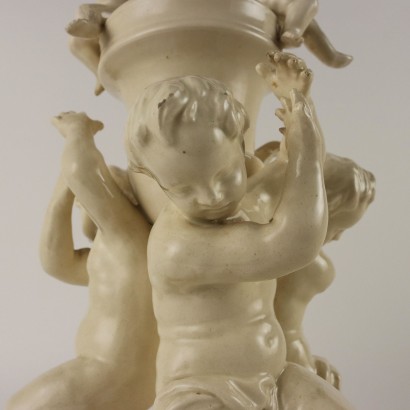 Ancient Centerpiece Este Contiero Man. Earthenware Italy XIX Century