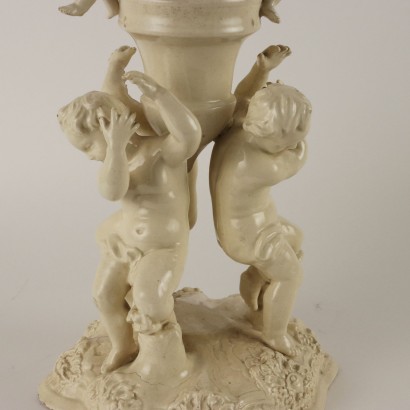 Ancient Centerpiece Este Contiero Man. Earthenware Italy XIX Century
