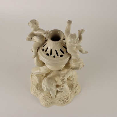 Ancient Centerpiece Este Contiero Man. Earthenware Italy XIX Century