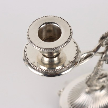 Kandelaber aus Silber Bausi Manifaktur Italien XX Jhd