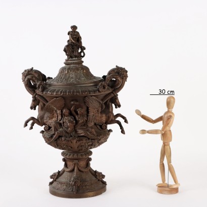 Vase aus Zamak Italien XX Jhd
