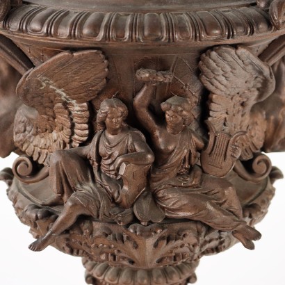 Vase aus Zamak Italien XX Jhd