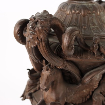 Vase aus Zamak Italien XX Jhd
