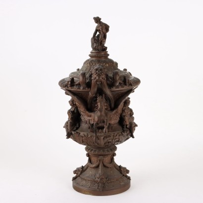 Vase aus Zamak Italien XX Jhd