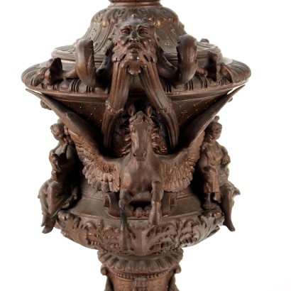 Vase aus Zamak Italien XX Jhd