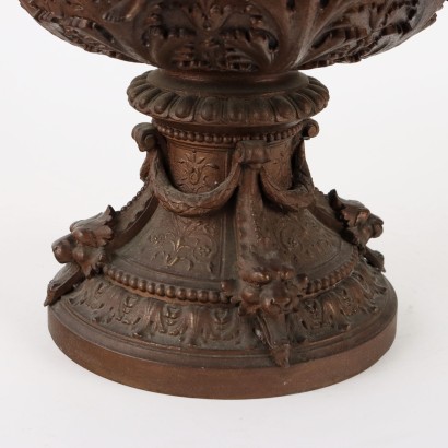 Vase aus Zamak Italien XX Jhd