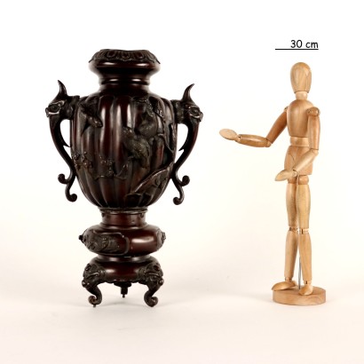 Antiquitäten, Bronze, Antiquitäten aus Bronze, antike Bronze, italienische antike Bronze, antike Bronze, neoklassizistische Bronze, Bronze aus dem 19. Jahrhundert, Bronzevase