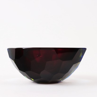 moderne Kunst, Design moderne Kunst, Objekte, moderne Kunstobjekte, moderne Kunstobjekte, italienische Objekte, Vintage-Objekte, 60er-Jahre-Objekte, 60er-Design-Objekte, Sommerso Glasschale