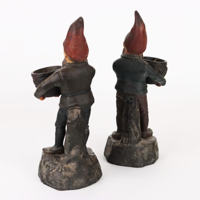 Pair of Plant Holders Terracotta Czechoslovakia XX Century
