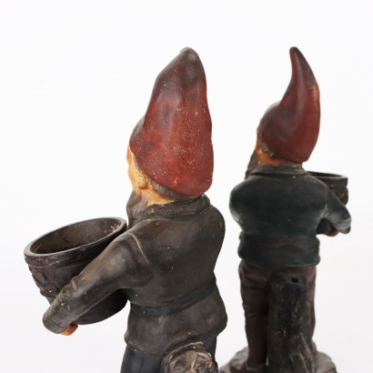 Pair of Plant Holders Terracotta Czechoslovakia XX Century